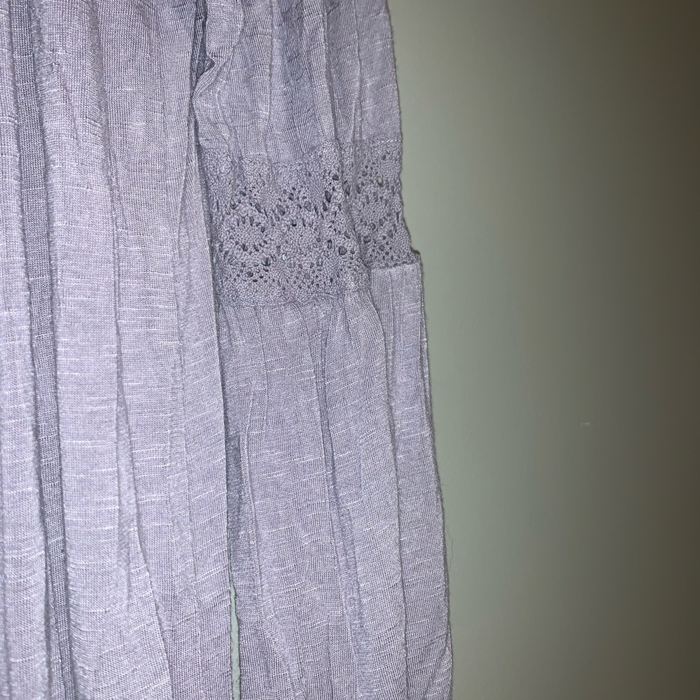 Grey long sleeve blouse